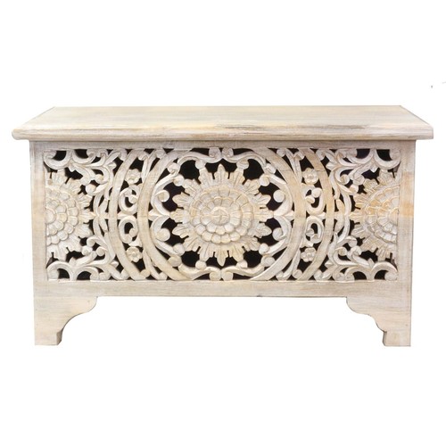 Shabby chic holztruhe - shabby, indische