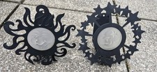 2 Partylite Wandkerzenhalter Sonne/Mond Metall Deko