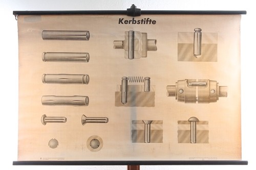 Alte lehrtafel kerbstifte - lehrtafel,
