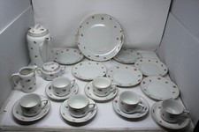 KPM Krister Kaffeeservice Geschirr Service Blumen Decor 23-teilig