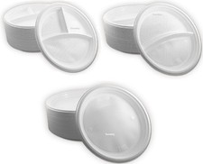 Mehrweg Plastikteller Weiß