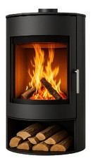 EEK A Ovaler Premium-Kaminofen Modell CN2 - XXL-Sichtglas mit 6,1 kW