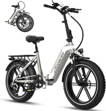 ECORUSH ECO R2 E Bike Klapprad E-Bike mit 20×4,0 Zoll Fat Tire Hochfester Körp
