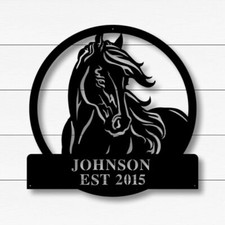 Individuelles Pferd Metall