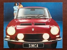 Prospekt / brochure Chrysler Simca 1200 S Coupe MY 1968