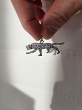 Edelstahl panther anhänger - edelstahl,