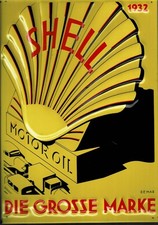 Shell Blechschild 1932 / 21 x 30cm / limitiert / Nr. 0923  1992 -SAMMELAUFLÖSUNG