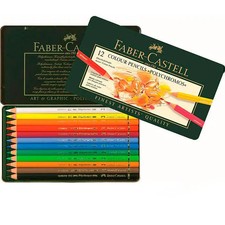 Faber-Castell Polychromos Colour Pencils, 12er Metalletui