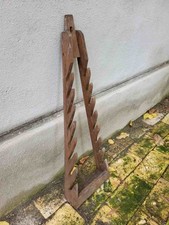 alter XXL Topfdeckelhalter aus Holz, Deckelhalter um 1900