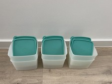2x Tupperware Gefrier Behälter Gefrierbox 800ml + Deckel grün