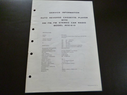 Original service manual - original,