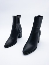 TOPSHOP Damen Ankle Boots Stiefelette Boots Leder schwarz Gr 36 EU Art 21935-98