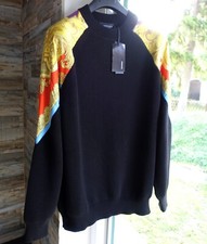 VERSACE SWEATER 48 pullover cotton silk gianni donatella knit oversize oversized