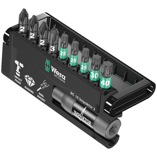 Wera bitsortiment bit check - wera, 10