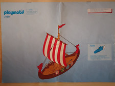 Playmobil Bauanleitung 3150 Wikinger Drachenschiff A4 Super Zustand