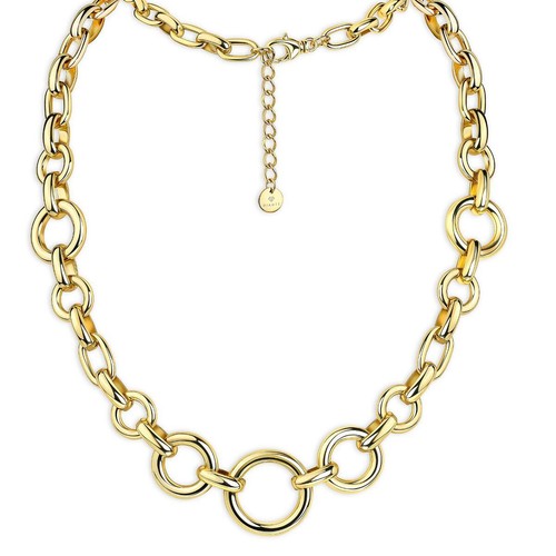 Damenkette gold vergoldet - damenkette,