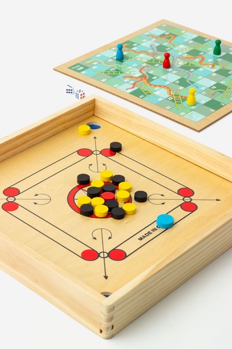 Holz brettspiele carrom - 1,