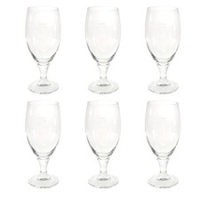 6x Neutral Bierglas Tulpe Glas