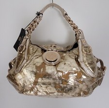 VERSACE Tasche gold Leder
