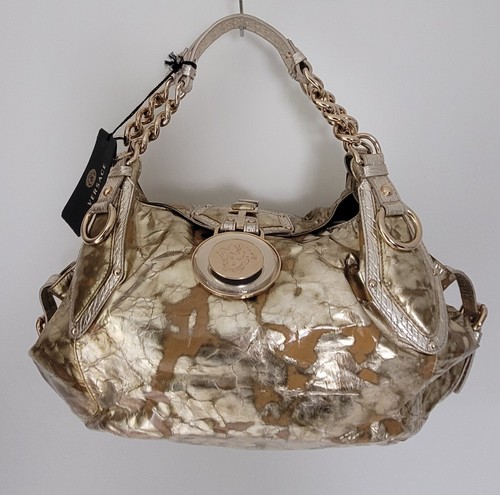 Versace tasche gold leder - gold,