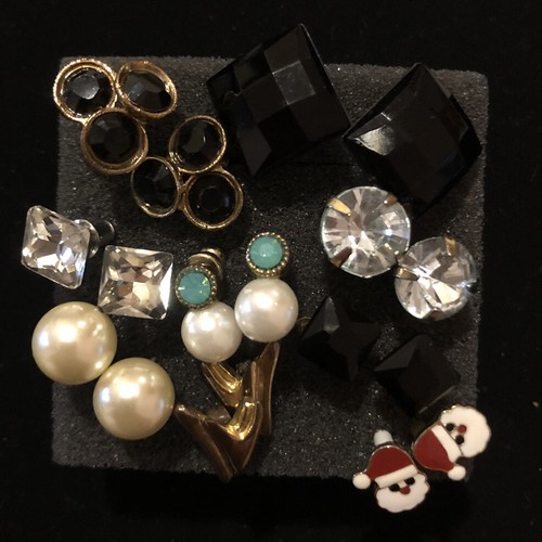 9er set ohrringe gold - gold, silber