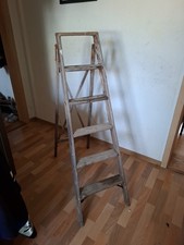 Alte holzleiter klappleiter - holzleiter,