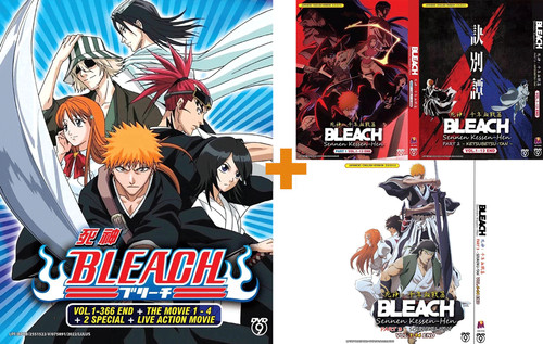 Dvd anime bleach vol 1 - anime, vol.1-366