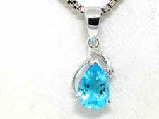 Blautopas Anhänger 585