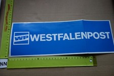 Alter Aufkleber Zeitung Zeitschrift Magazin Nachrichten WP WESTFALENPOST (NC)