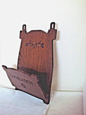 Holz Zeitungshalter Wandhalter Antik Stil Wandregal Halter Zeitungen Vintage