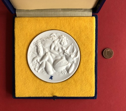 Ddr porzellan medaille - porzellan, meissen