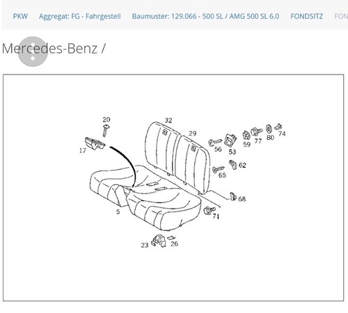 Mercedes w129 500 rear - 500,