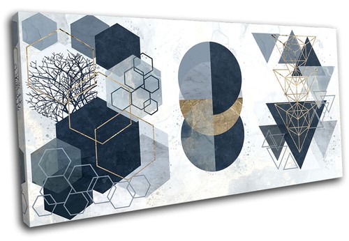 Marine geometrisch gold modern - geometrisch,