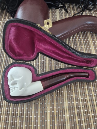 Meerschaumpfeife mit bernstein - meerschaumpfeife,