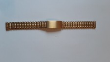 Armband für Uhr, 12mm breit, goldfarben, rostfreier Stahl, Damen, 