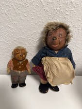 Steiff Mecki 18cm & Micki 28cm