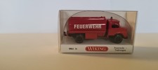 Wiking 0861 36 LKW MB Kurzhauber Tankwagen "Feuerwehr" - OVP 086136 