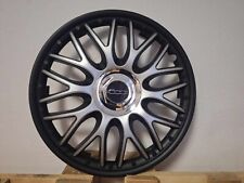 4 Radkappen 15 Zoll Orden black matt für Fiat 500 black MONTAGEANLETUNG BEACHTEN