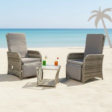 Sitzgarnitur 2 Sessel + Tisch