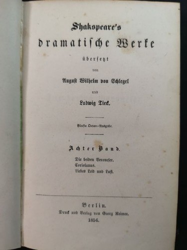 Shakspeare dramatische - shakspeare's,