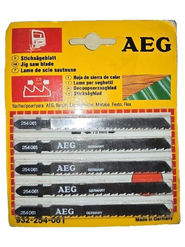 Aeg stichsägeblatt set 5mm - aeg, 2.5mm