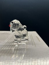 Kristall Hund Glasfigur Auf