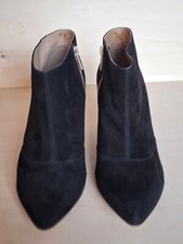 DI LAURO Reißverschluss-Stiefeletten Damen Gr. 42 schwarz nie getragen