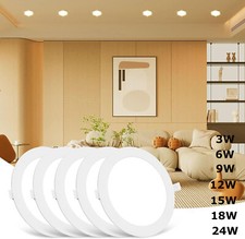 LED Panel Einbaustrahler Flach Einbauleuchte Deckenleuchte 230V Spot Bad Lampen