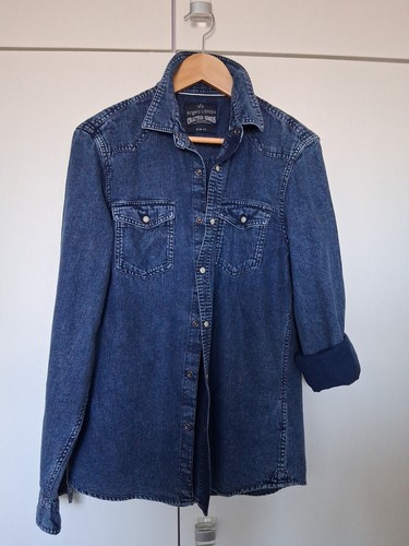 Jeanshemd herren langarm m - langarm, gr.