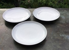 KPM Berlin URBINO schwarzer seitl.Rand   3x  TELLER Ø 15,5cm Trude Petri 1. Wahl