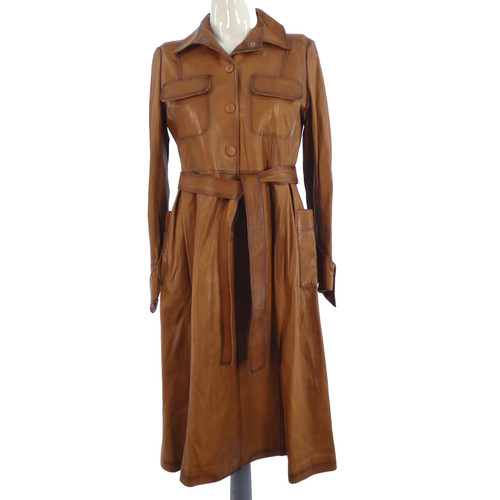 Burberry leder trenchcoat - burberry,