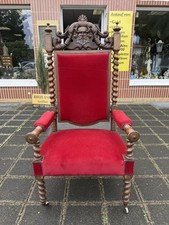 Thronstuhl Königsstuhl Ritterstuhl Thronsessel Gründerzeit Historismus Stuhl