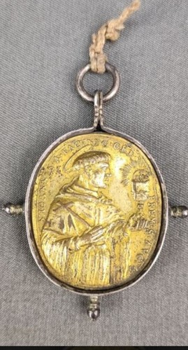 Medaille bronze vergoldet - bronze,