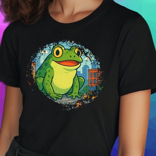 Shirt frauen riesiger frosch - t-shirt,